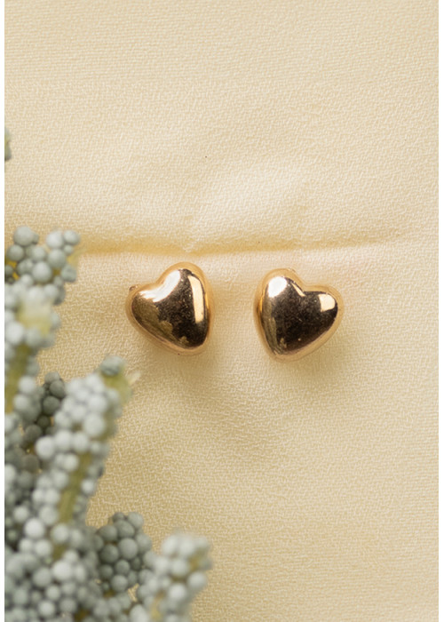 HEART PUFFED EARRING